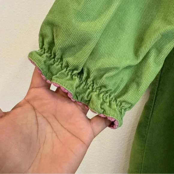 Secret Wishes Corduroy Dress smocked neck along Sleeve 6X - Picture 6 of 7